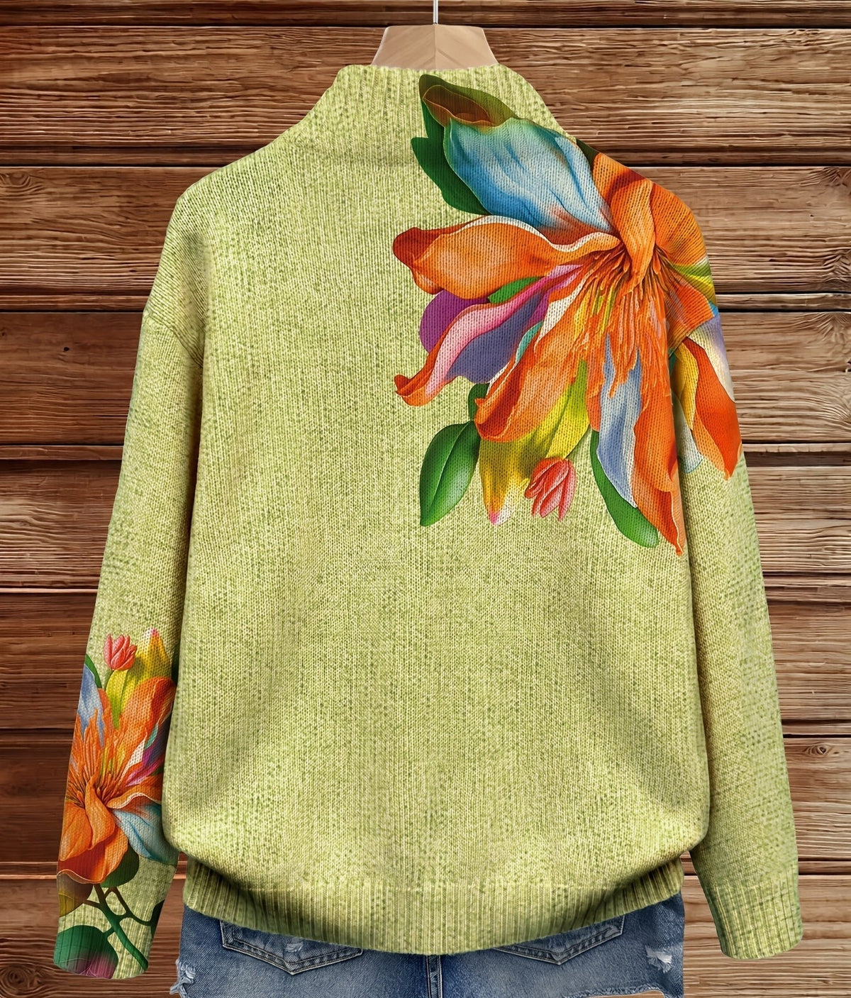 Sonia | Chaqueta de Punto Lirios Tropicales