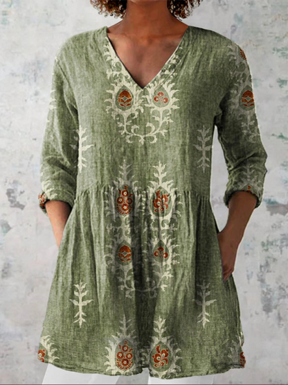 Josefa | Blusa Larga con Cuello en V
