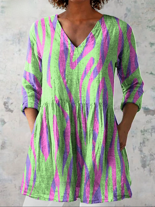 Elisa | Blusa Larga con Cuello en V