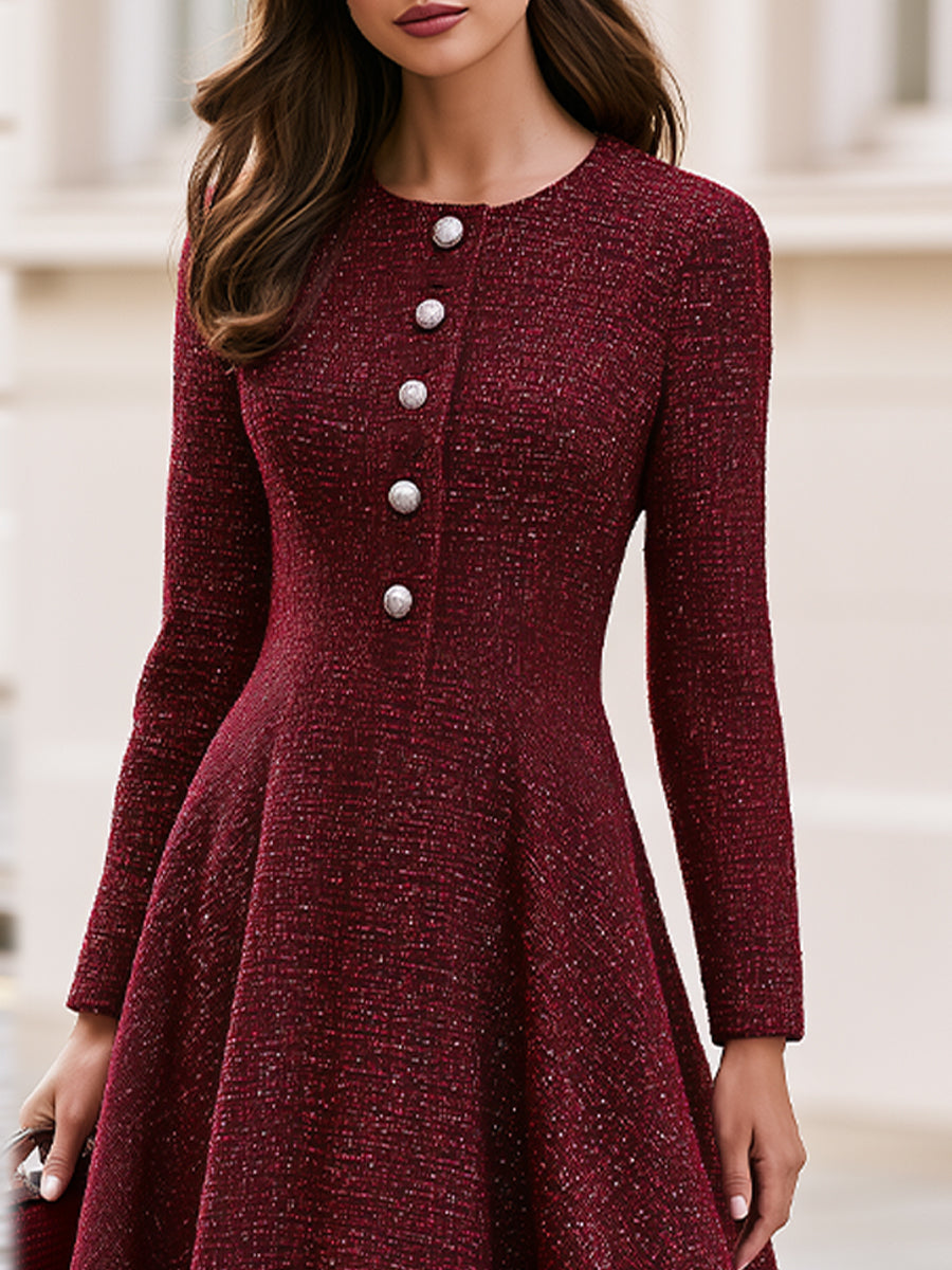Isabel | Vestido Midi de Tweed Entallado