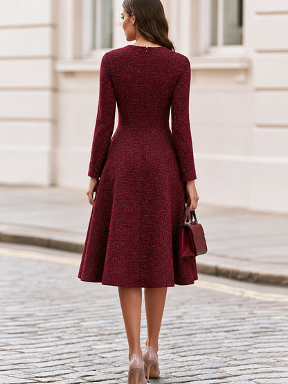 Isabel | Vestido Midi de Tweed Entallado