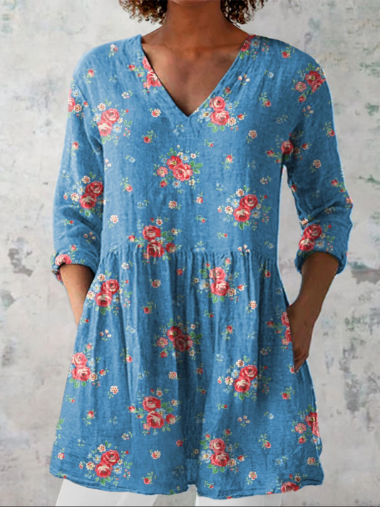 Estrella | Blusa Larga con Cuello en V