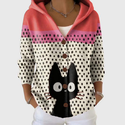 Lourdes | Chaqueta de Punto con Capucha