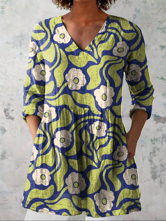 Cayetana | Blusa Larga con Cuello en V