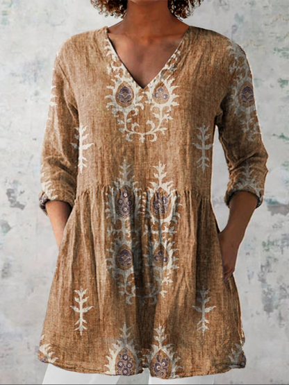 Josefa | Blusa Larga con Cuello en V