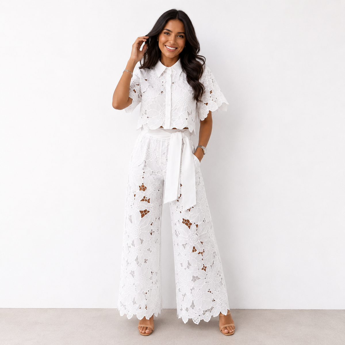 Isabela Conjunto Encaje Atemporal