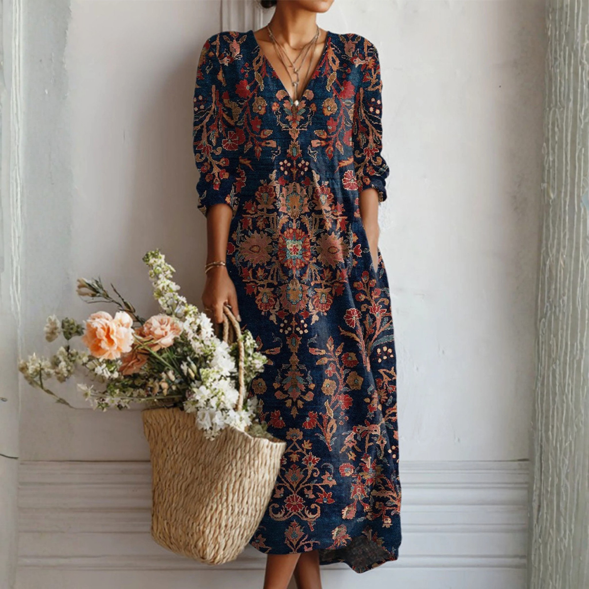 Adela | Vestido Floral con Encanto