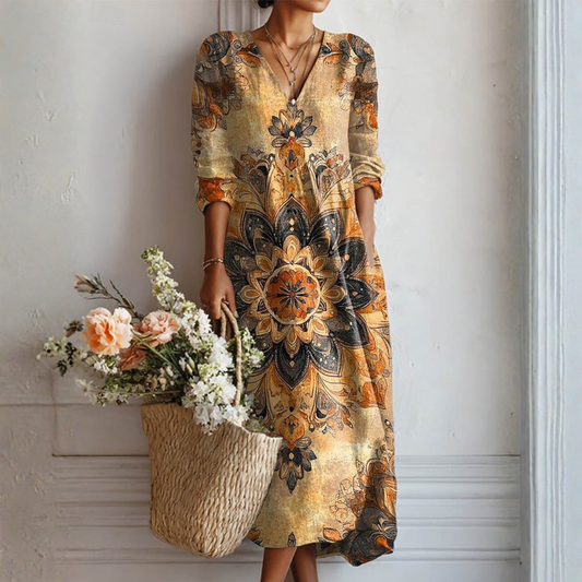 Dora | Vestido Floral Elegancia Natural