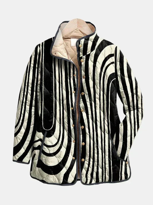 Clara | Chaqueta acolchada geométrica