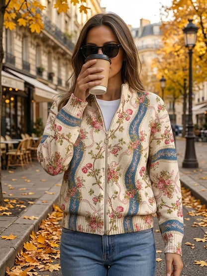Eulalia | Chaqueta de Punto Rosas Trepadoras