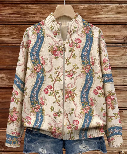 Eulalia | Chaqueta de Punto Rosas Trepadoras