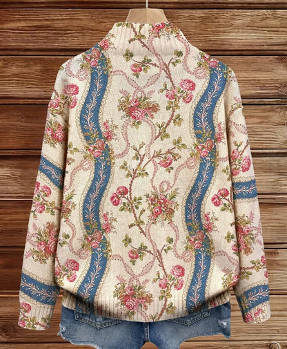 Eulalia | Chaqueta de Punto Rosas Trepadoras