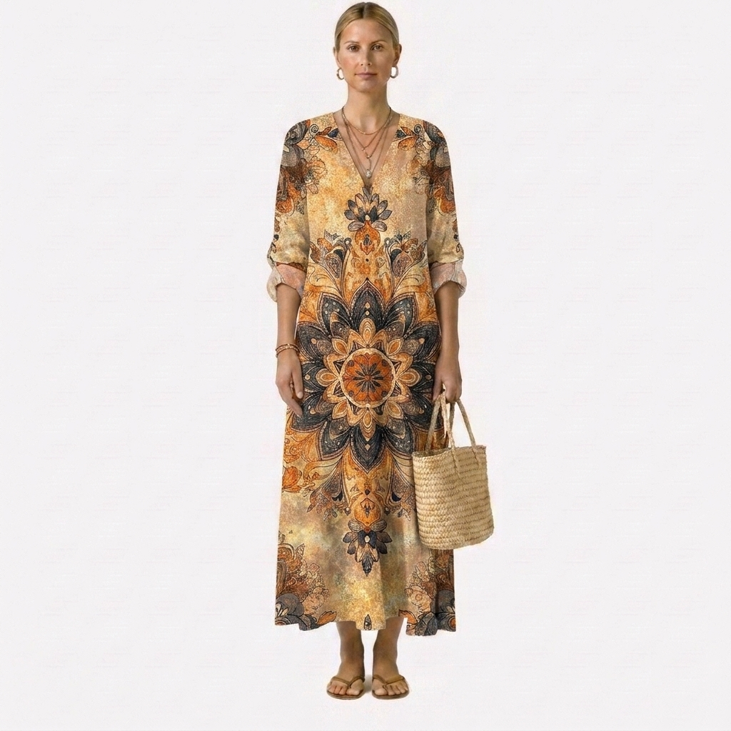 Dora | Vestido Floral Elegancia Natural