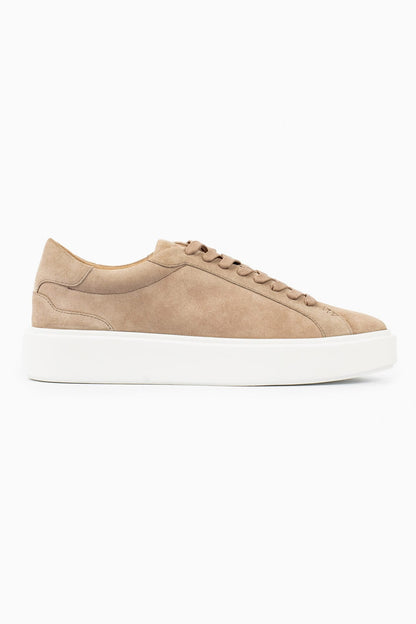 Suede Trainer — Beige