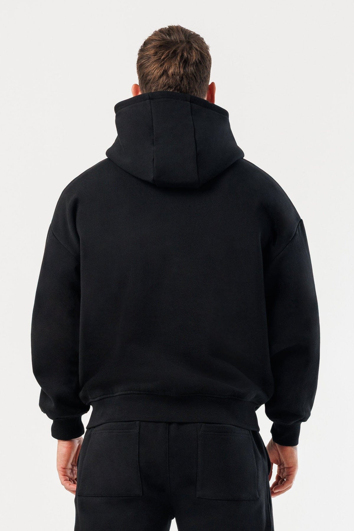 Zipped Hoodie — Black