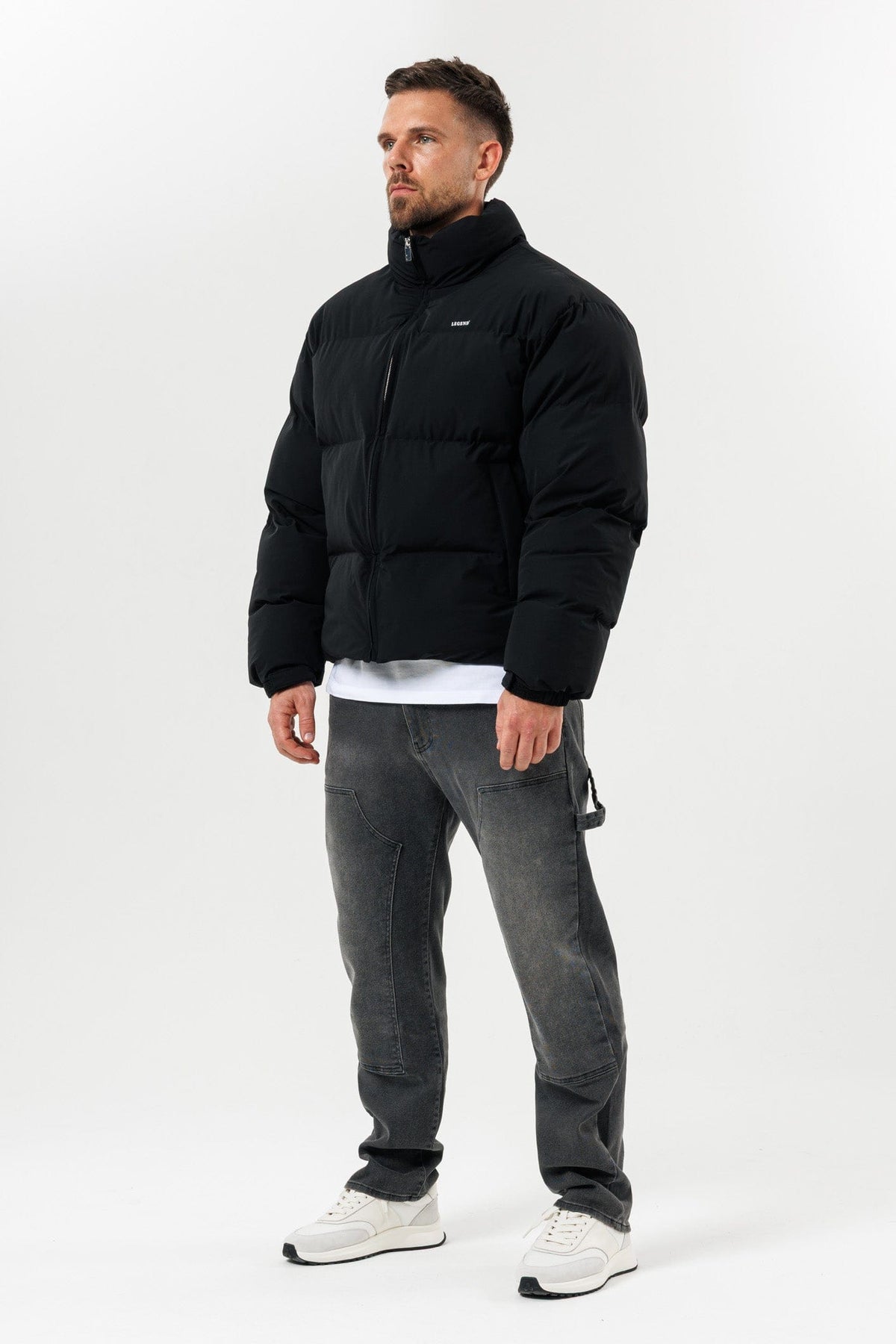 Puffer Jacket — Black