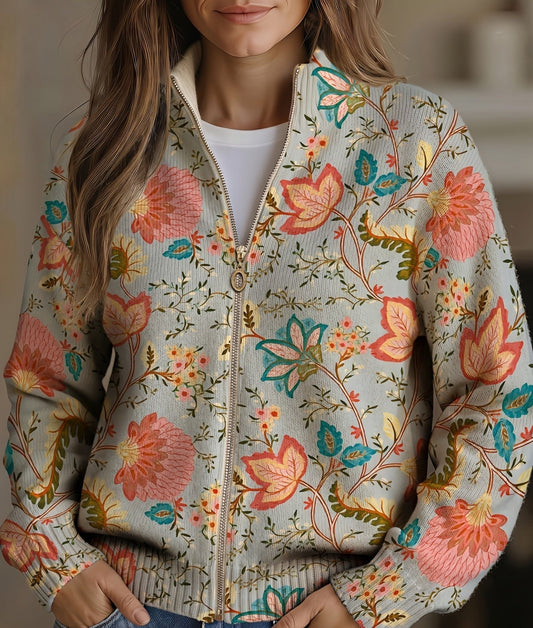 Jacinta | Chaqueta de Punto Jardín Vintage